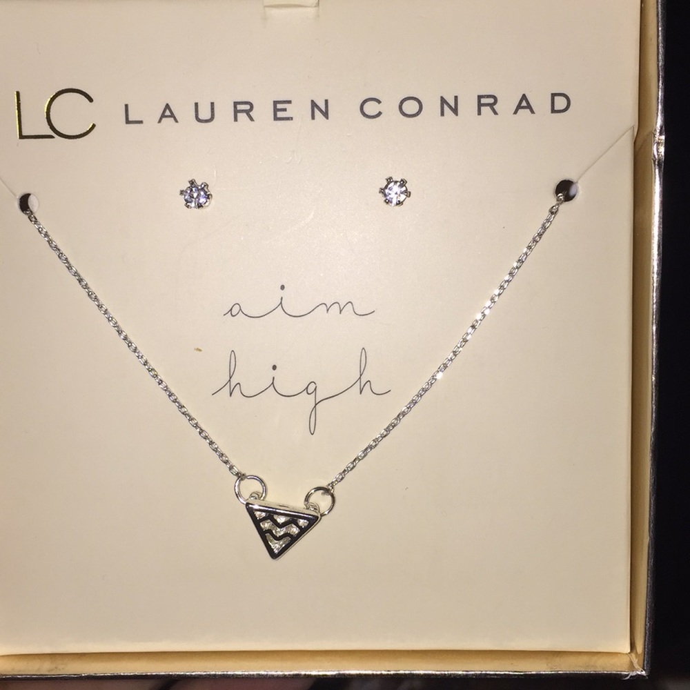 Earrings and necklace